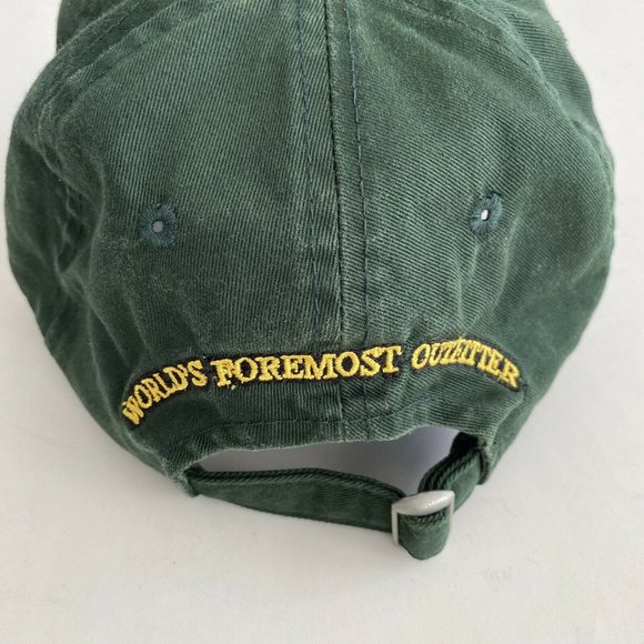 Mens Cabela's Hat Baseball Cap Green Yellow White Adjustable Strapback One Size - Picture 4 of 7